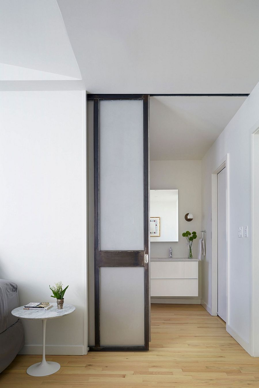 Sliding doors save up precious square footage