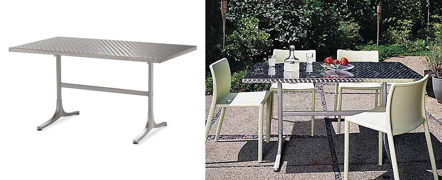 20 Sleek Stainless Steel Dining Tables, Design Within Reach Outdoor Dining Chairs