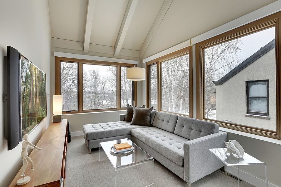 Turn the sunroom into a relaxing TV room [Design: Ben Ganje + Partners]