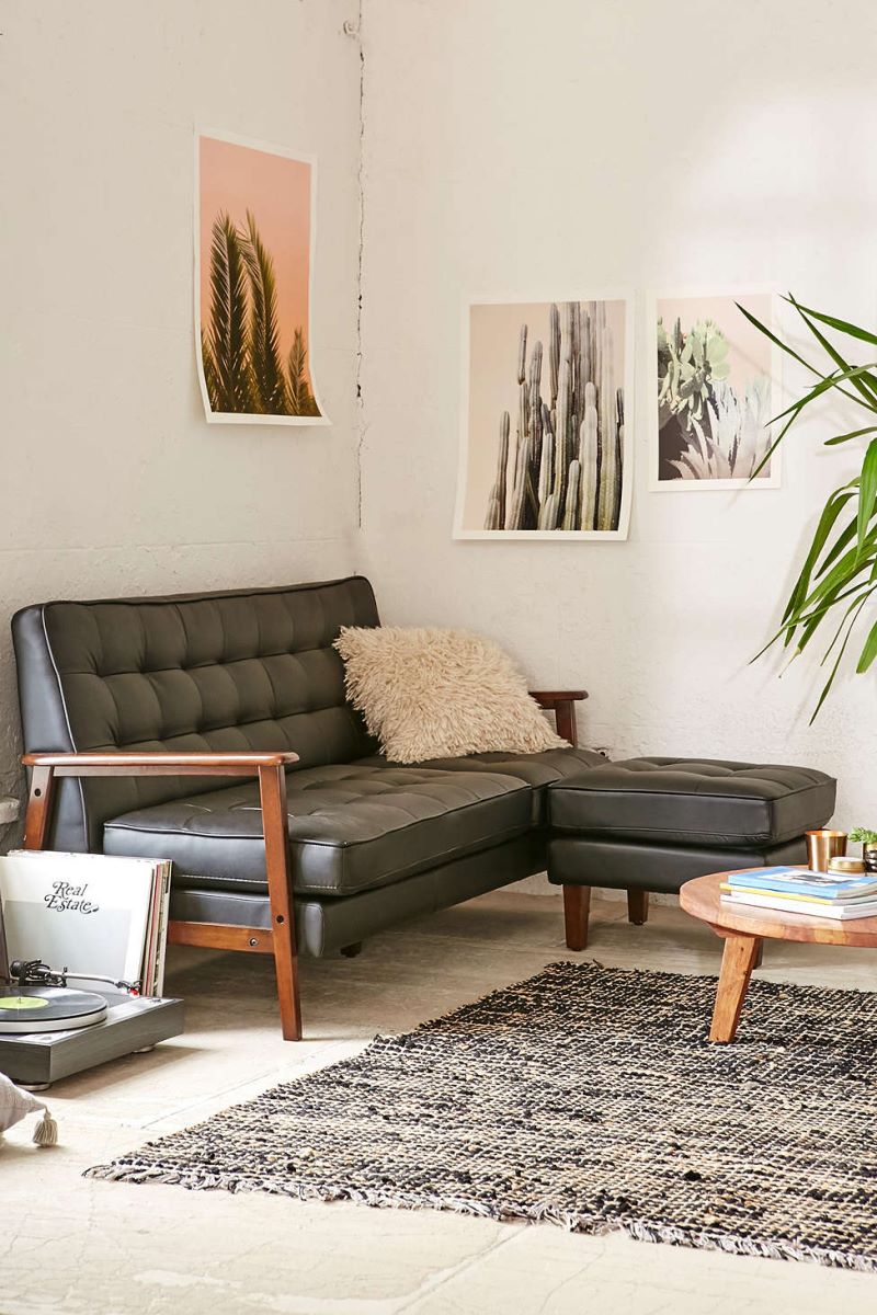 Vegan leather sectional from Urban Outfitters