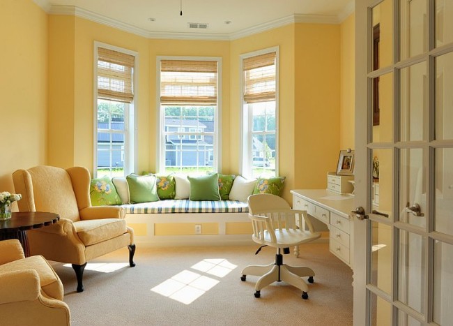 Energize Your Workspace 30 Home Offices With Yellow Radiance Decoist