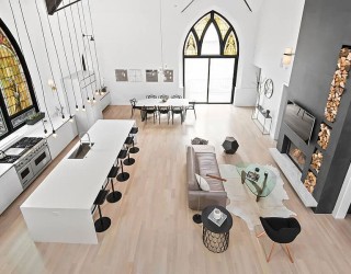 Chicago Church Converted into a Soaring Single-Family Home