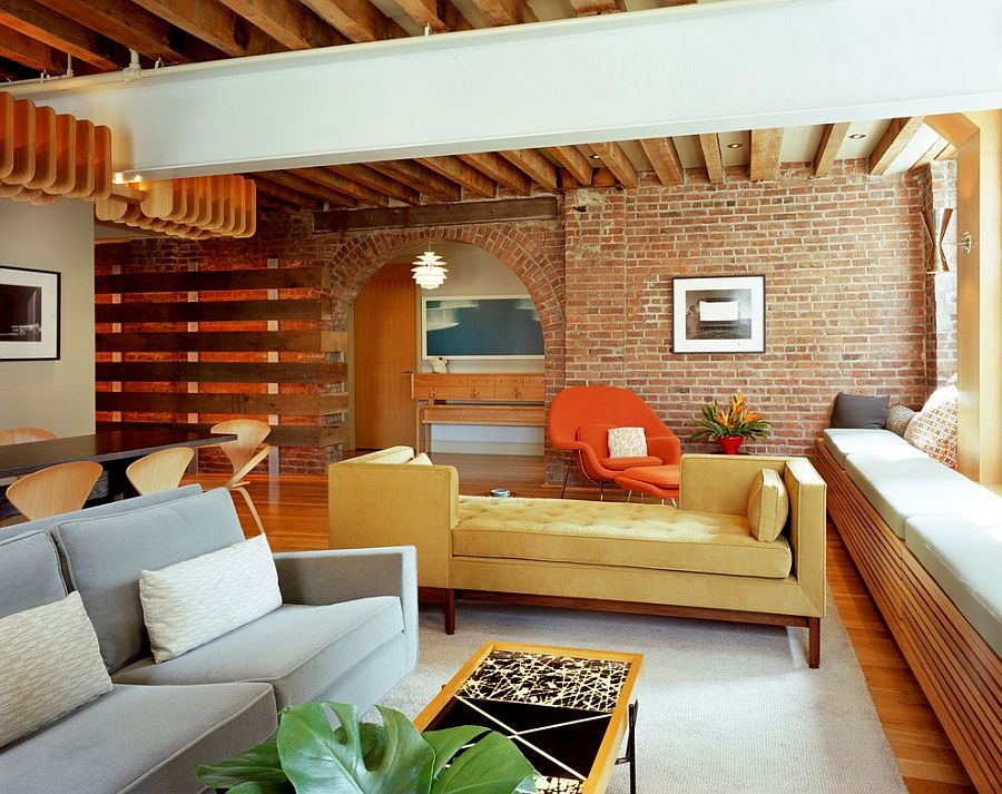 A tete a tete sofa can make your life a lot easier! [Design: BarlisWedlick Architects, Tribeca Studio]