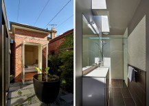Bedroom-with-brick-walls-and-contemporary-bathroom-217x155