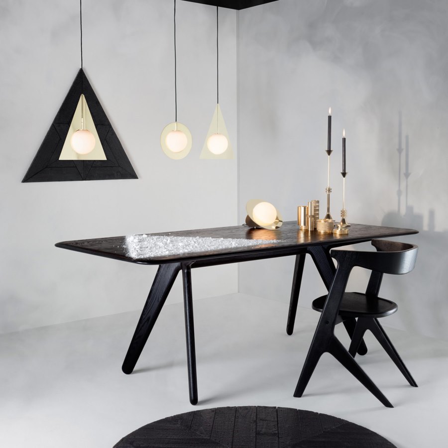 Black Tom Dixon dining table