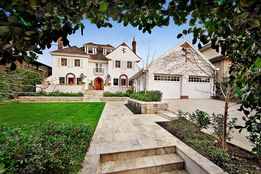 Classic exterior and front facade of the renovated Melbourne home