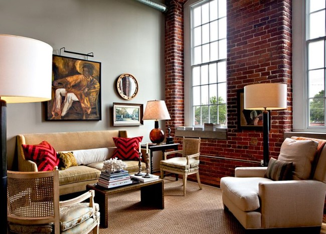 100 Brick Wall Living Rooms That Inspire Your Design Creativity | Decoist
