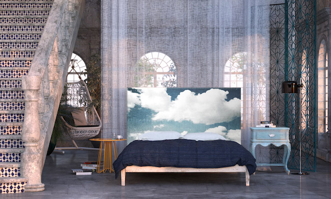 Cloud headboard by Astrid Oyo