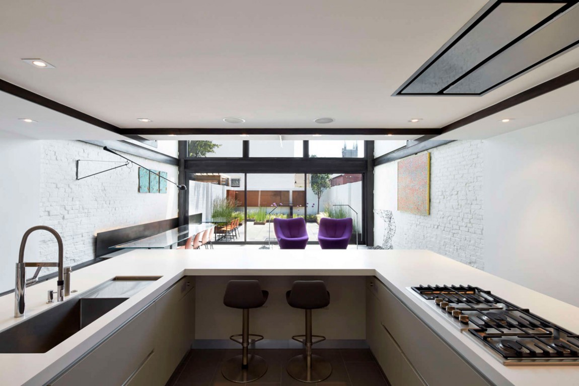 Cook's kitchen becomes the focal point of the renovated interior