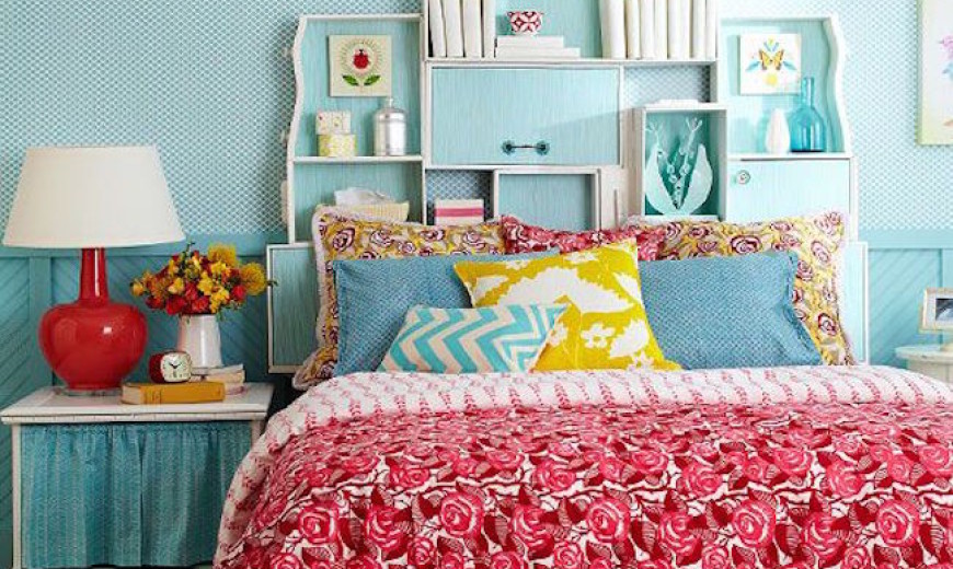 17 Diy Bookcase Headboard Design Ideas, How To Make A Headboard With Floating Shelves
