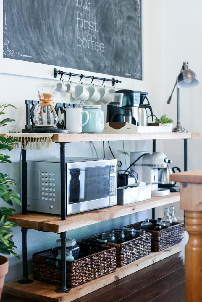 Turn A Computer Armoire Into A DIY Coffee Bar - DIY Projects