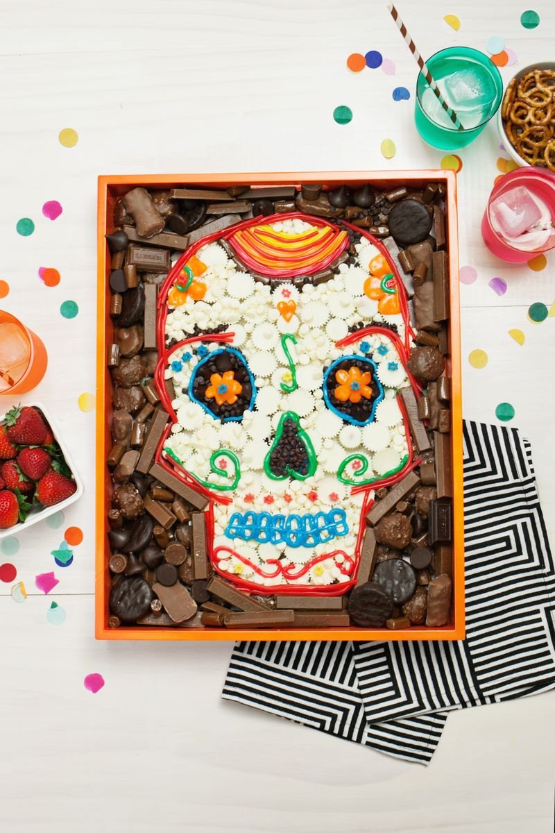 Day of the Dead party tray from A Beautiful Mess