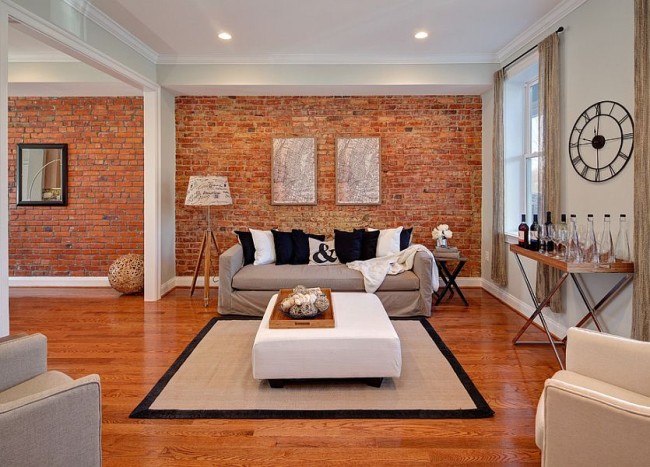 Brick Accent Walls: 100 Exposed Brick Wall Designs & Ideas to Enhance ...