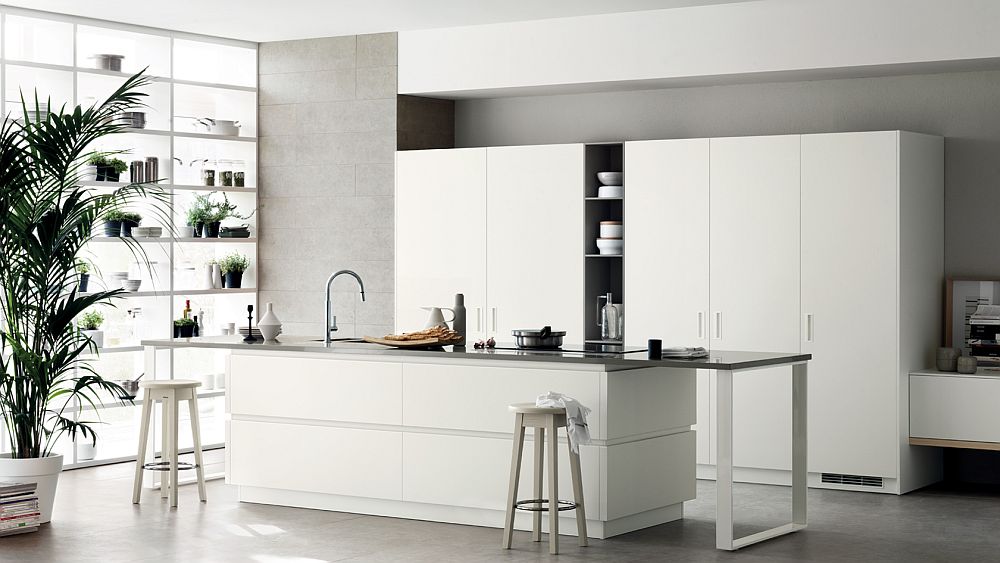 Elegant kitchen shelf composition for the modern home