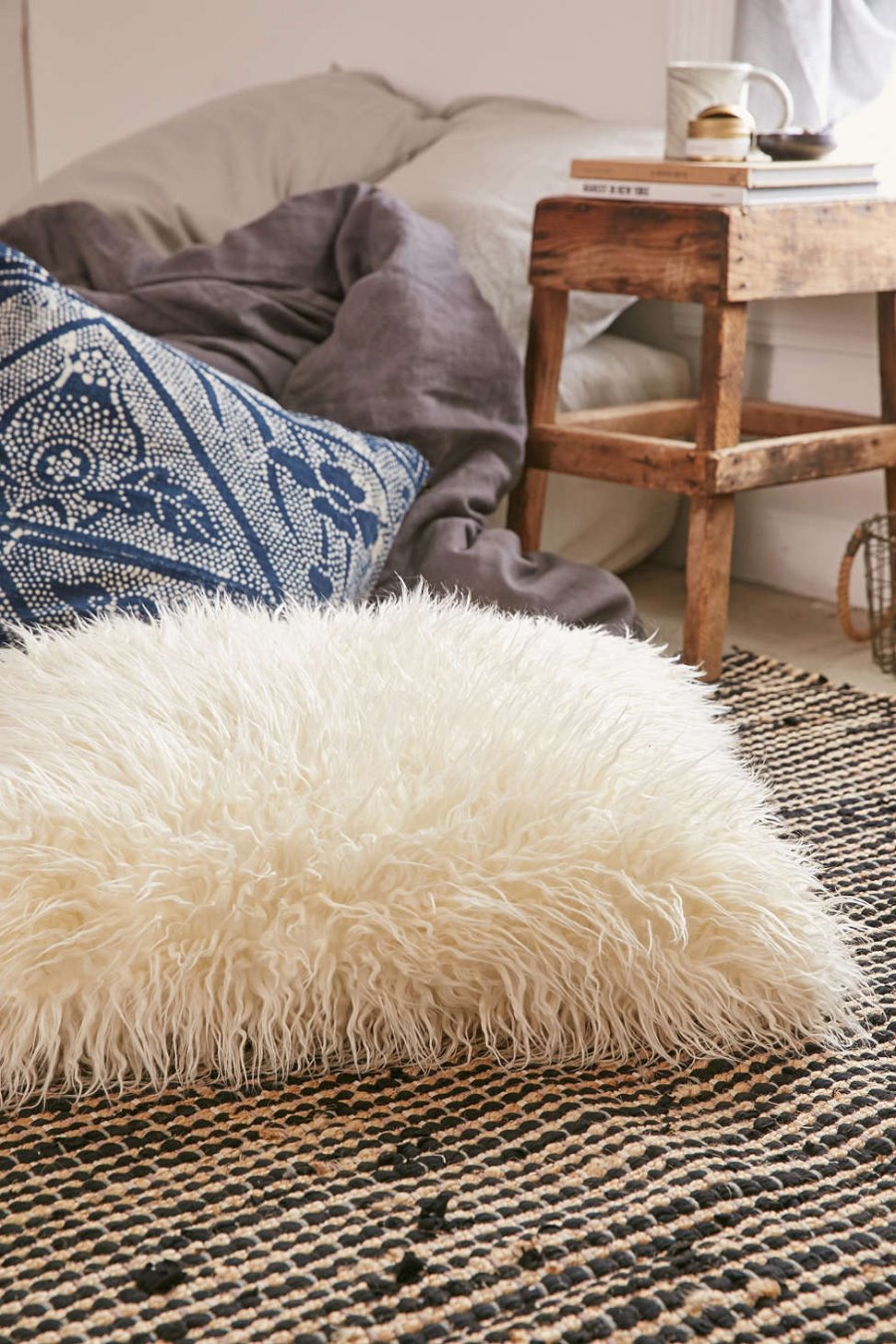 Faux fur pillow from Urban Outfitters