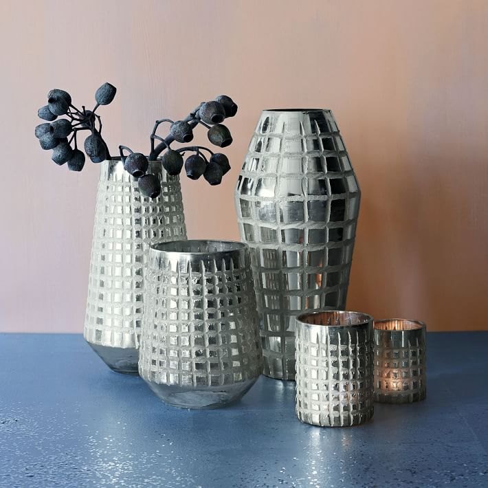 Grid vases from West Elm