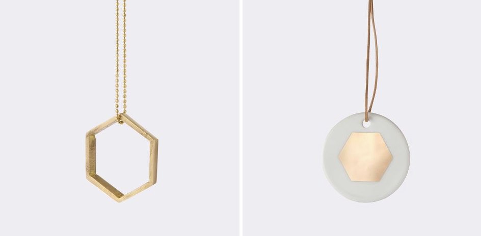 Hexagon ornaments from ferm LIVING