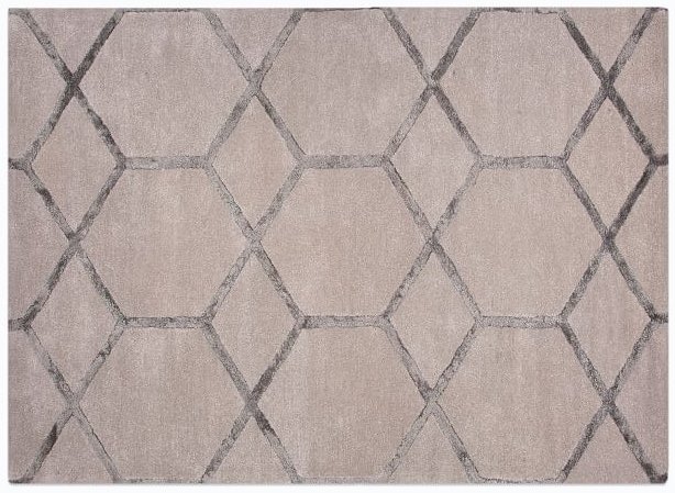 Hexagon-patterned rug from West Elm