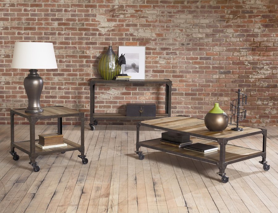 Industrial coffee table set