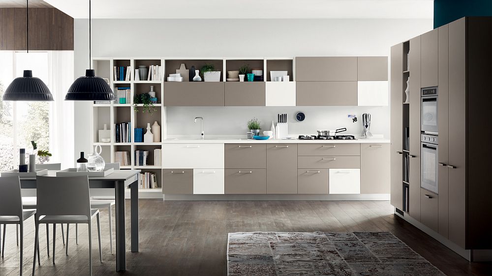 Innovative kitchen composition from Scavolini