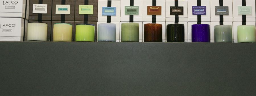 Lafco candles in glass containers