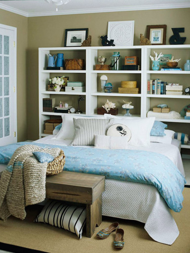 17 DIY Bookcase Headboard Design Ideas