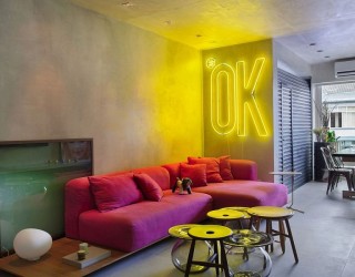 Chic Décor and Concrete Walls Welcome You at Snazzy Ipanema House