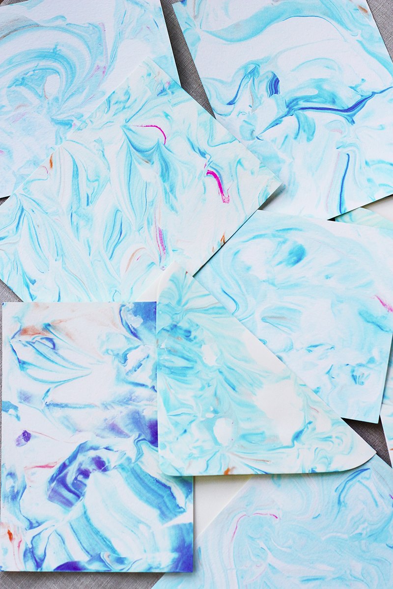 Marbled paper goods from Honestly WTF
