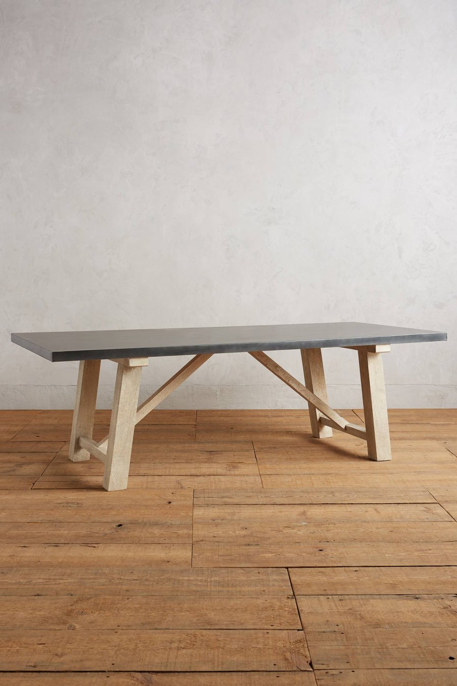 Metal and wood farmhouse table from Anthropologie