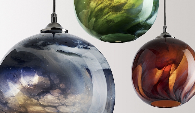 Mineral pendants by Rothschild & Bickers