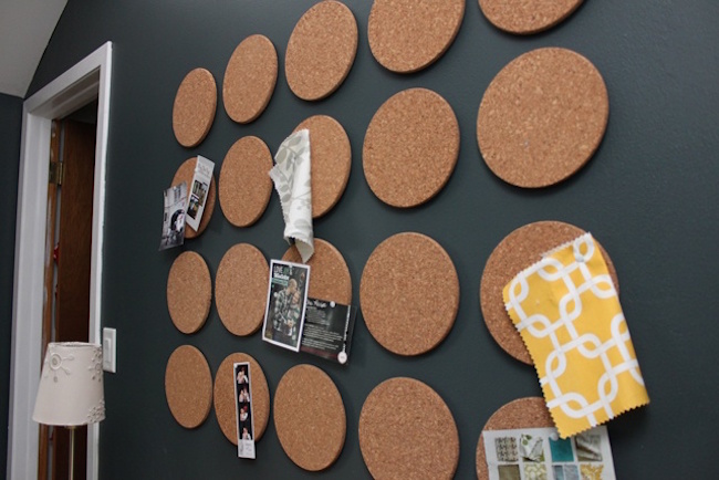 Mini round cork boards