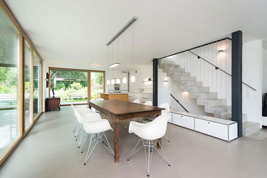 Modern minimal interior of the German home in neutral color palette