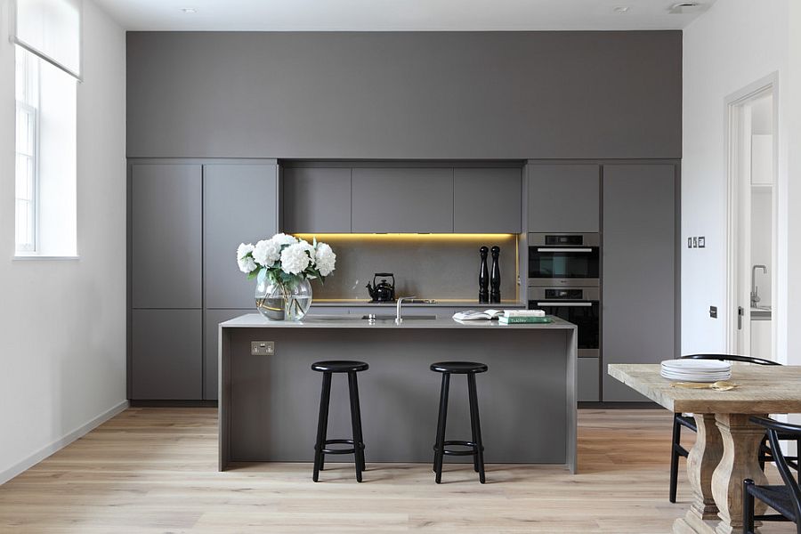 Modulnova Twenty Kitchen in gorgeous gray [Design: DesignSpace London]