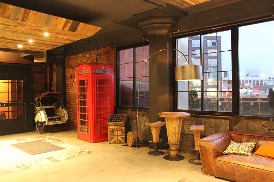 Paper Factory Hotel Rustic Touches and Phone Booth