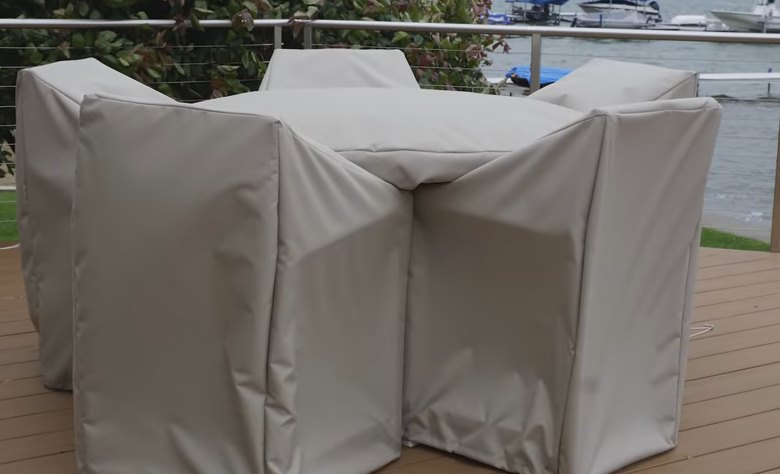 Patio furniture cover DIY tutorial