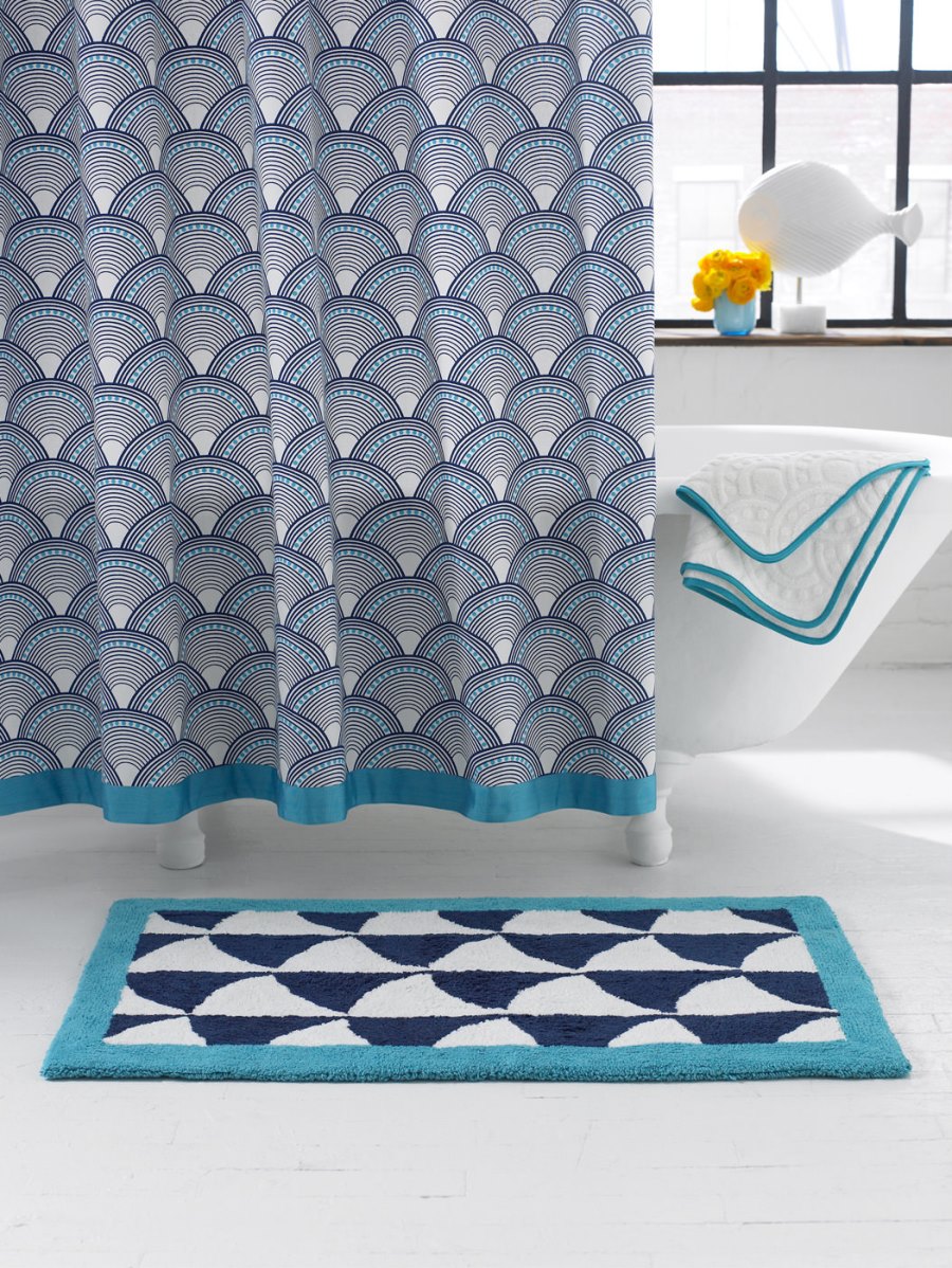 Patterned shower curtain from Jonathan Adler