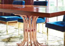 Rosewood-table-with-a-rose-gold-base-from-Jonathan-Adler-217x155