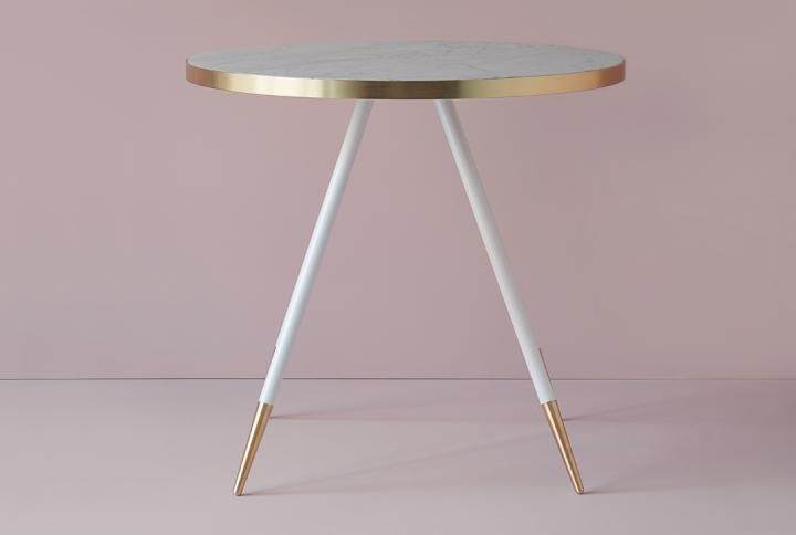 Small marble dining table from Bethan Gray