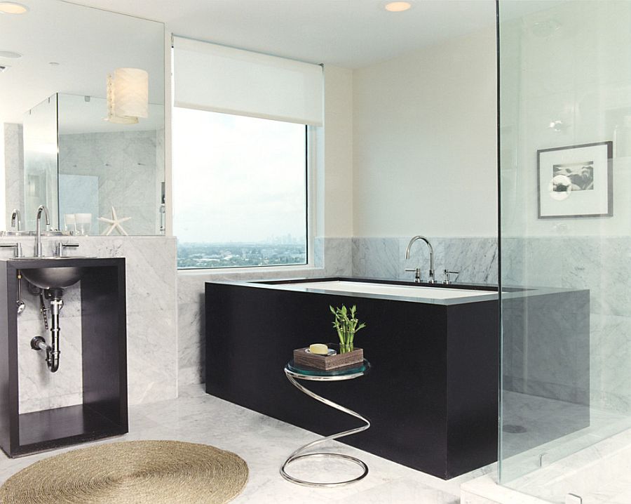 Little Luxury 30 Bathrooms That, Bathroom Side Table Ideas