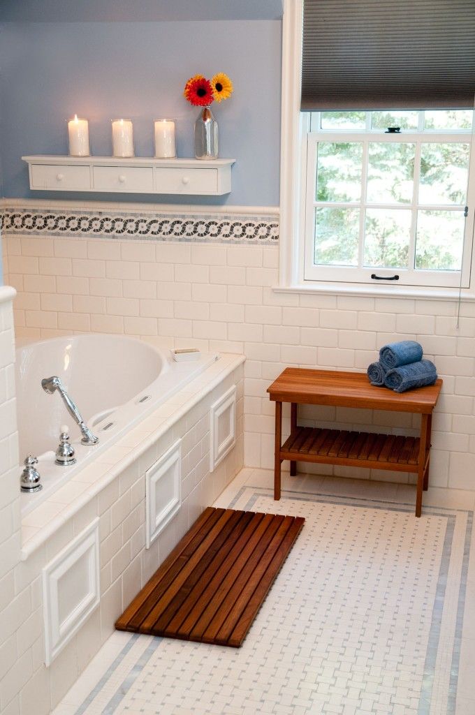 teak wood bath mat