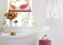 Tiny-stool-adds-color-to-the-neutral-backdrop-of-the-stylish-bathroom-217x155