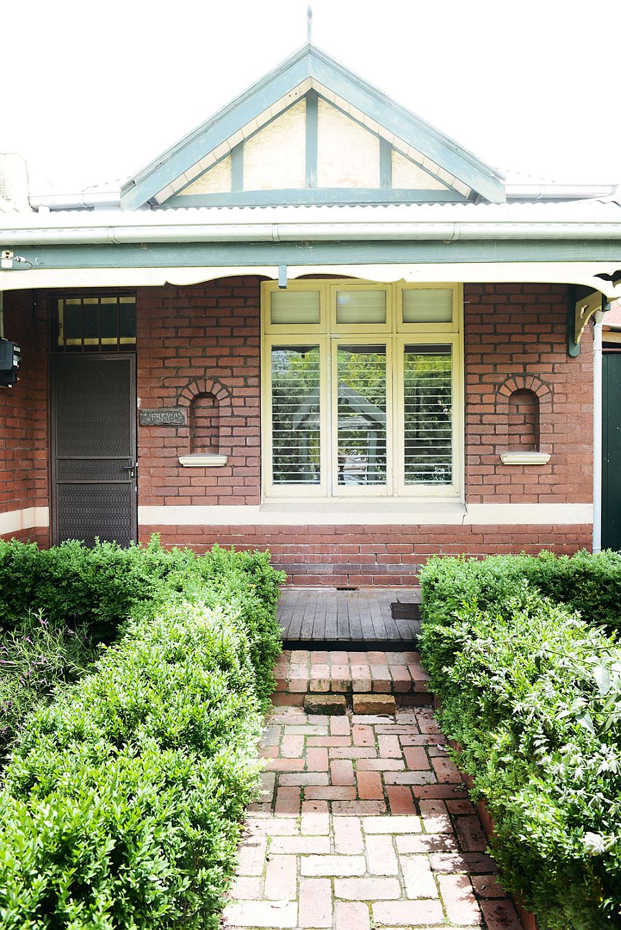 Traditional front facade of the Holden Street House