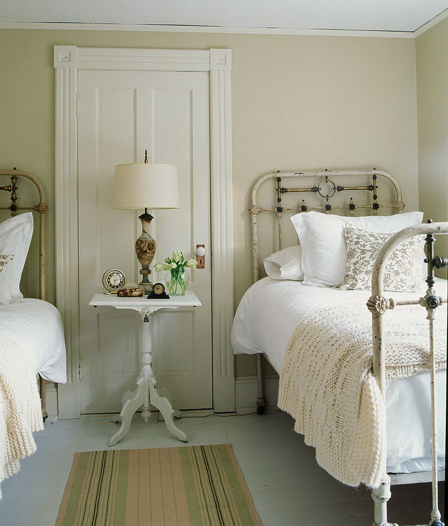 Tranquil shabby chic bedroom with cottage influence [Design: SchappacherWhite Architecture]