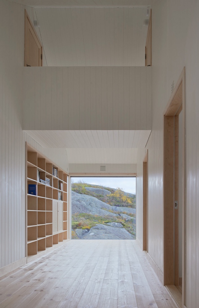 Vega Cottage wood hallway