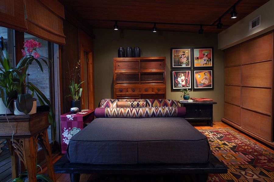 Warm and cozy Zen bedroom moves away from the stereotypes! [Design: Terri Weinstein Design]