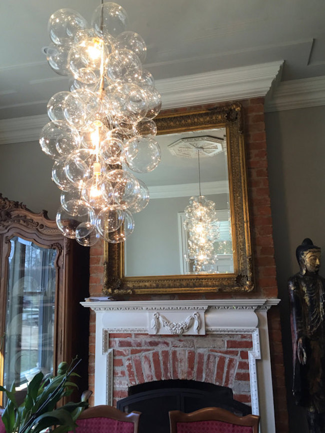 Waterfall bubble chandelier by TheLightFactory