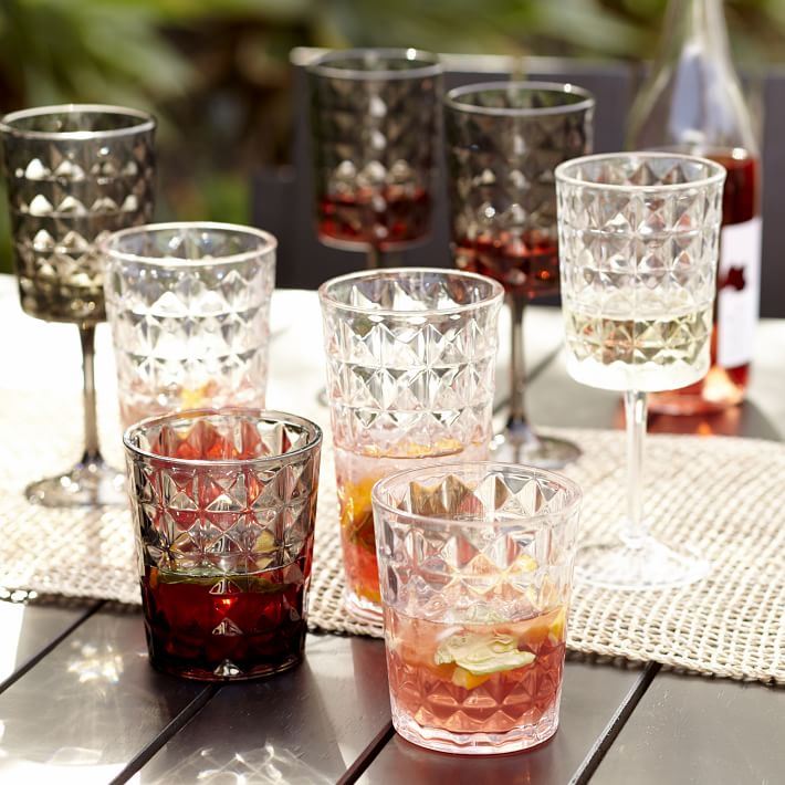 Acrylic drinware from West Elm