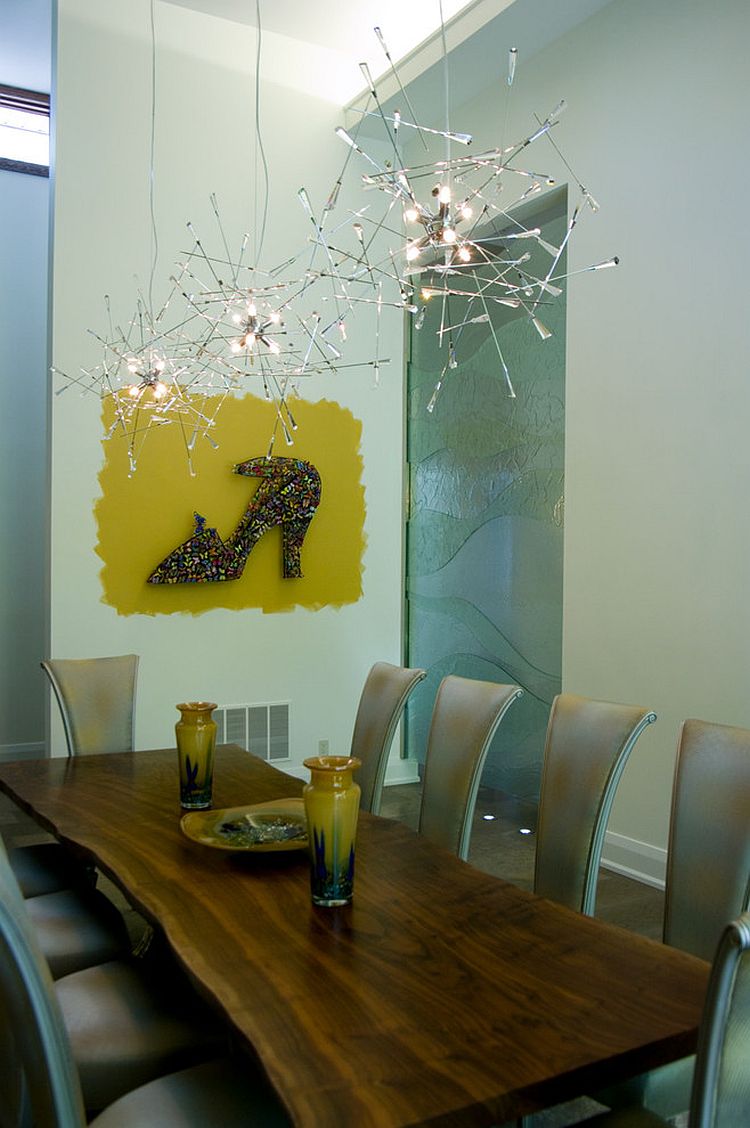 Artsy lighting fixture brings a sparkling festive charm with it