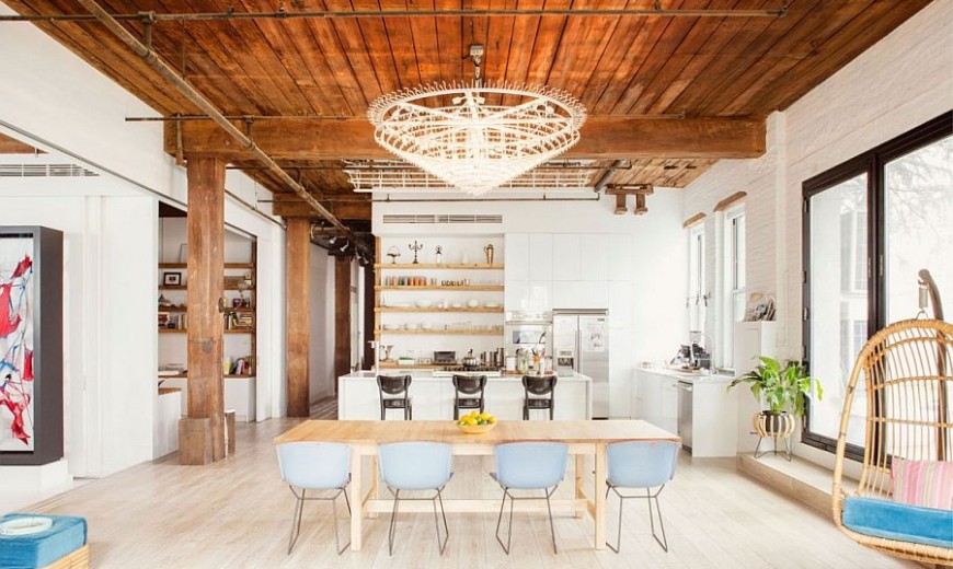 Williamsburg Loft: Industrial NYC Home Designed for a Chef and a Sculptor!