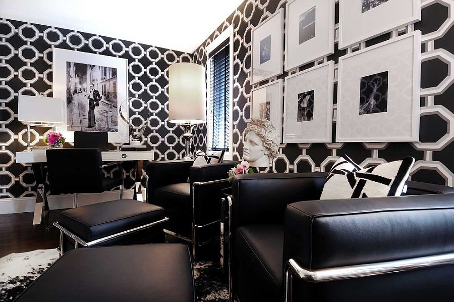 30 Black And White Home Offices That Leave You Spellbound